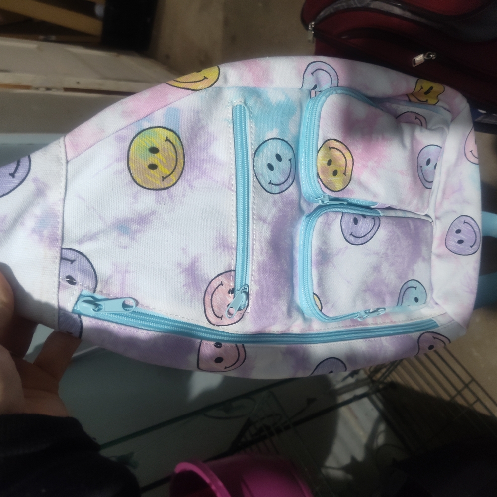 Kids Tie-Dye Smiley Face Backpack